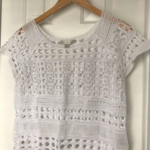 White crochet top-perfect for summer!